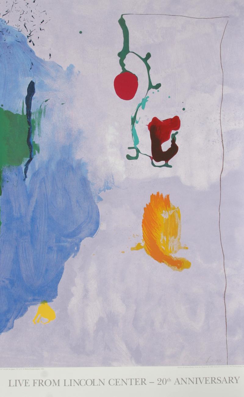 Helen Frankenthaler Abstract Print - Live from Lincoln Center, 20th Year (Eve)