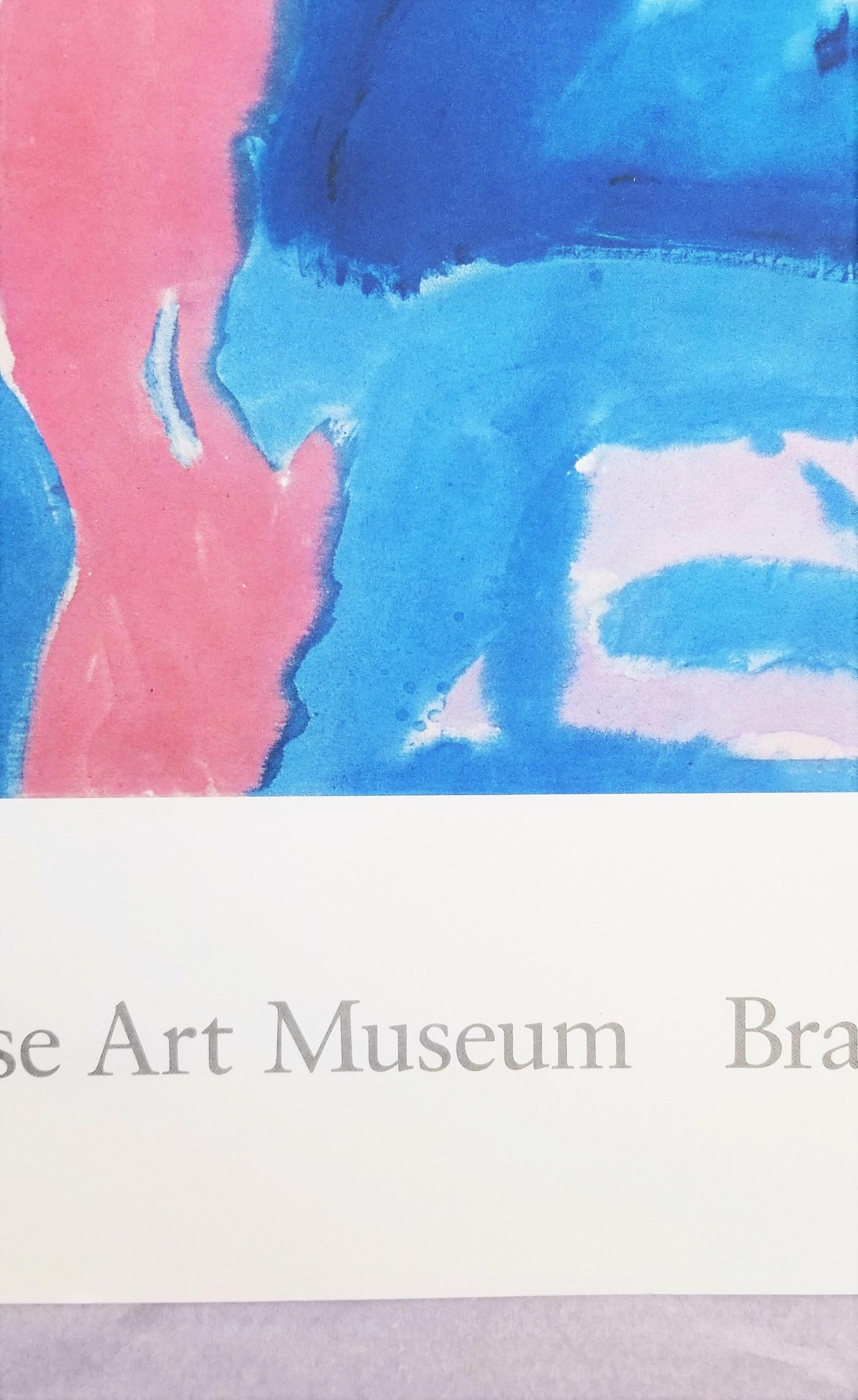 Rose Art Museum (Open Wall) Poster /// Helen Frankenthaler Female Abstract Art For Sale 7
