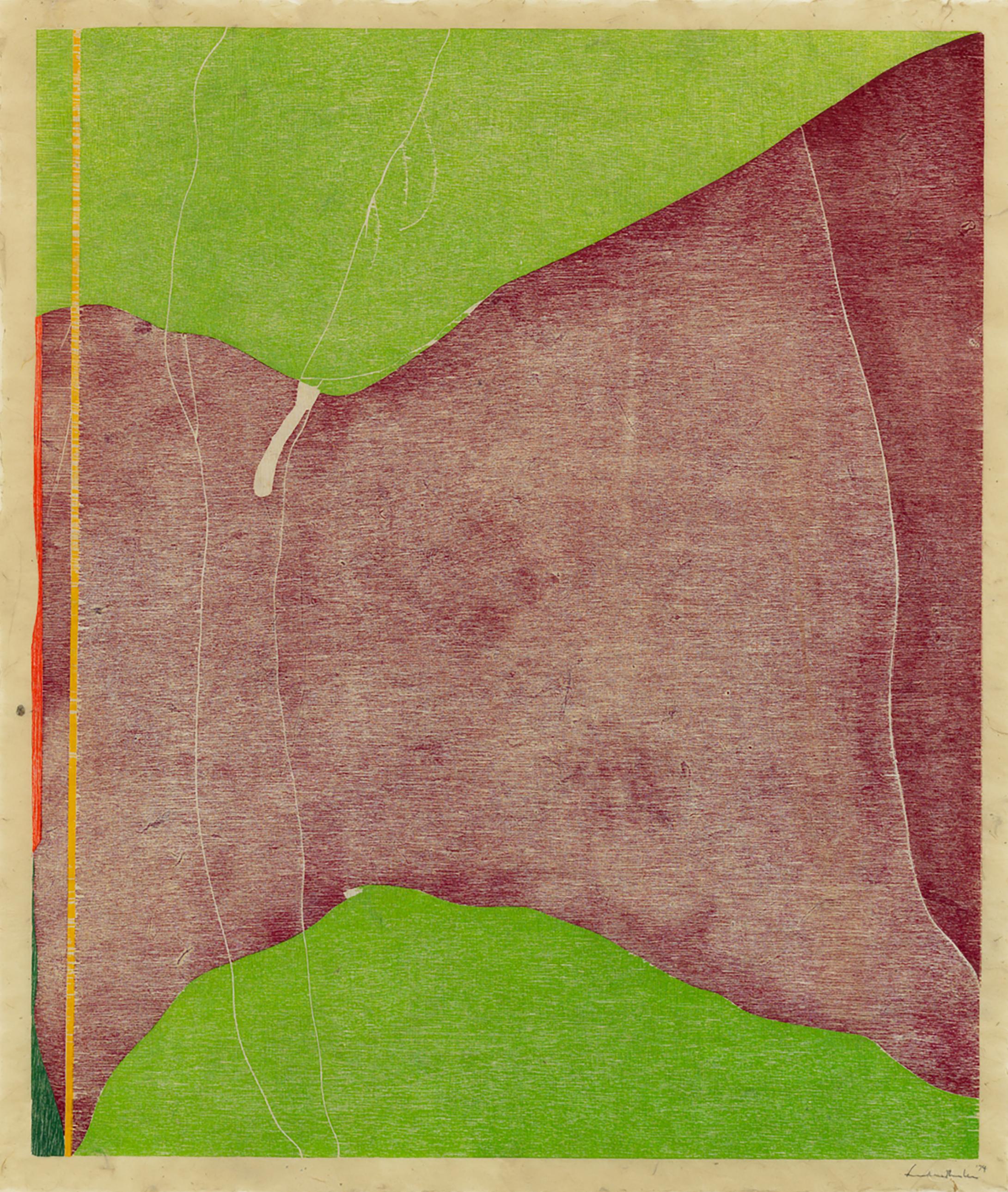 Helen Frankenthaler Abstract Print - Savage Breeze