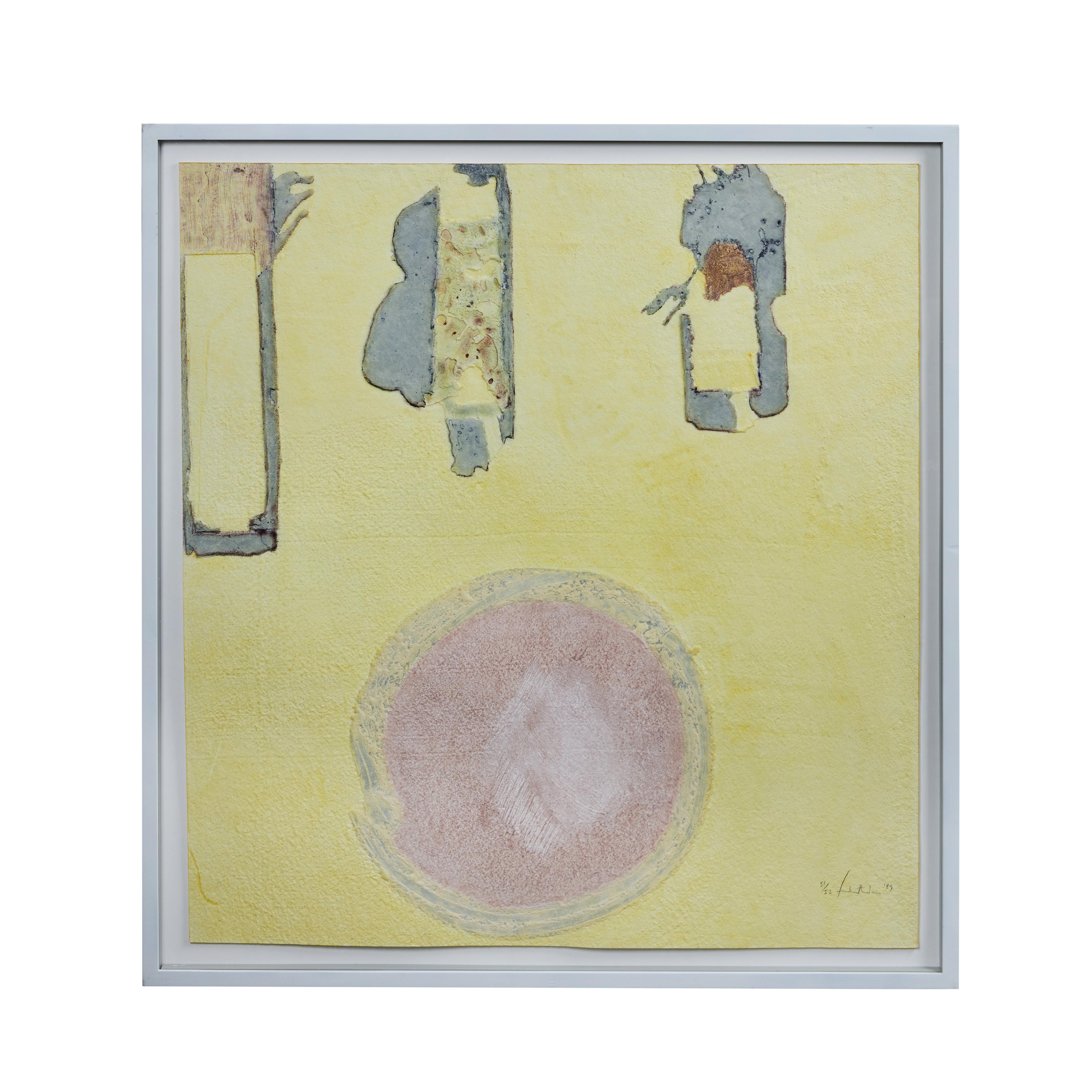 Helen Frankenthaler Abstract Print - "Sirocco" Mixographia