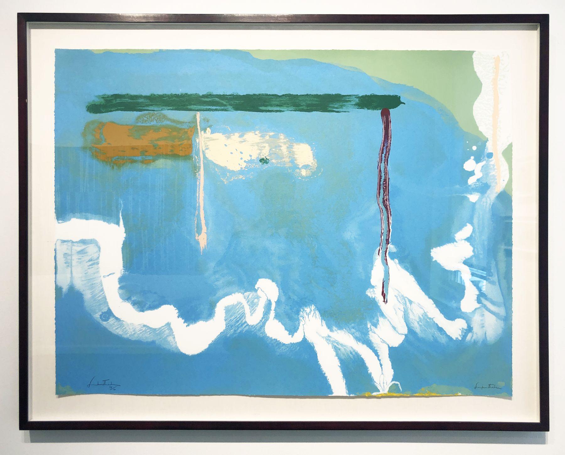 Helen Frankenthaler Abstract Print - Skywriting