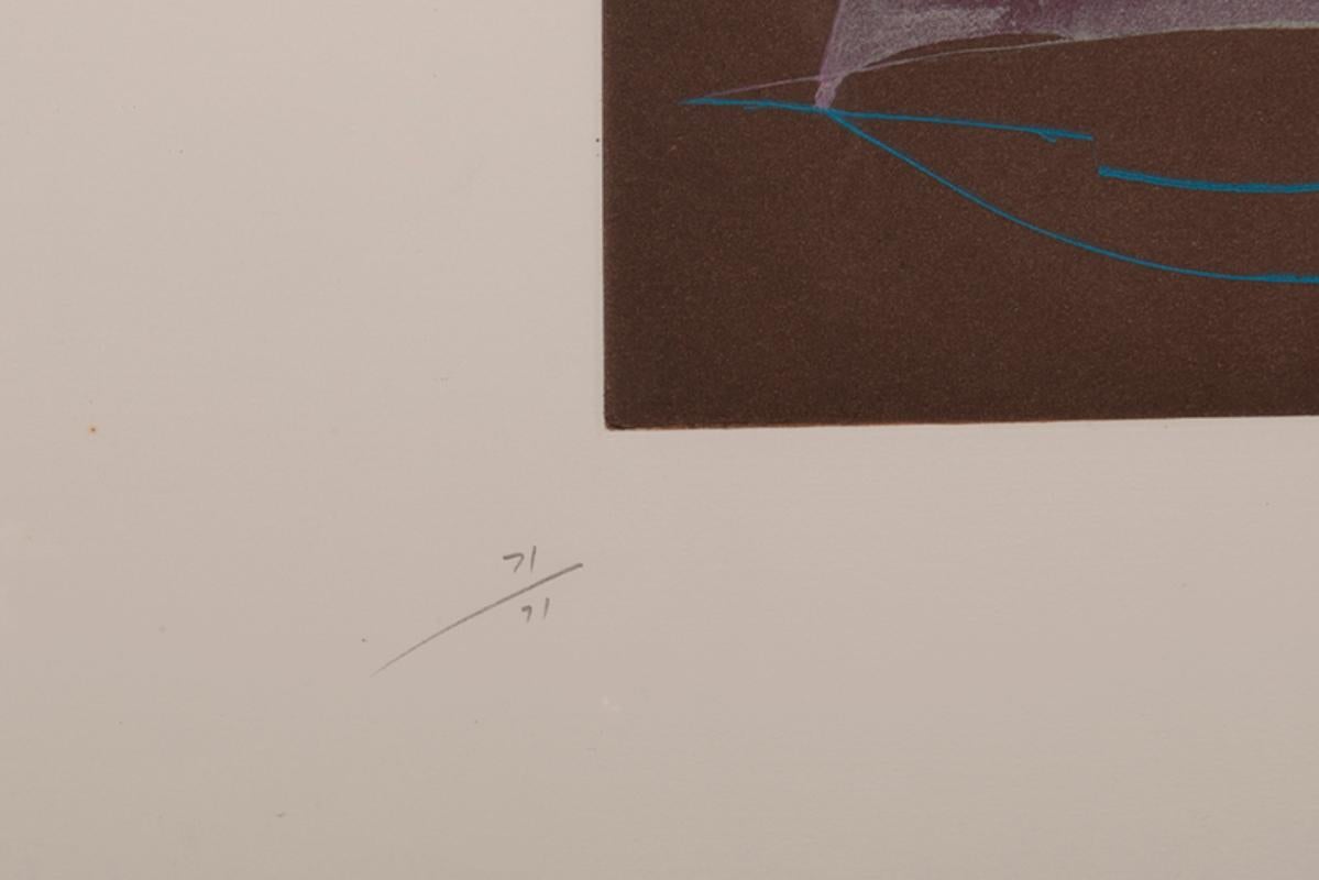 Soho Dreams - Beige Abstract Print by Helen Frankenthaler