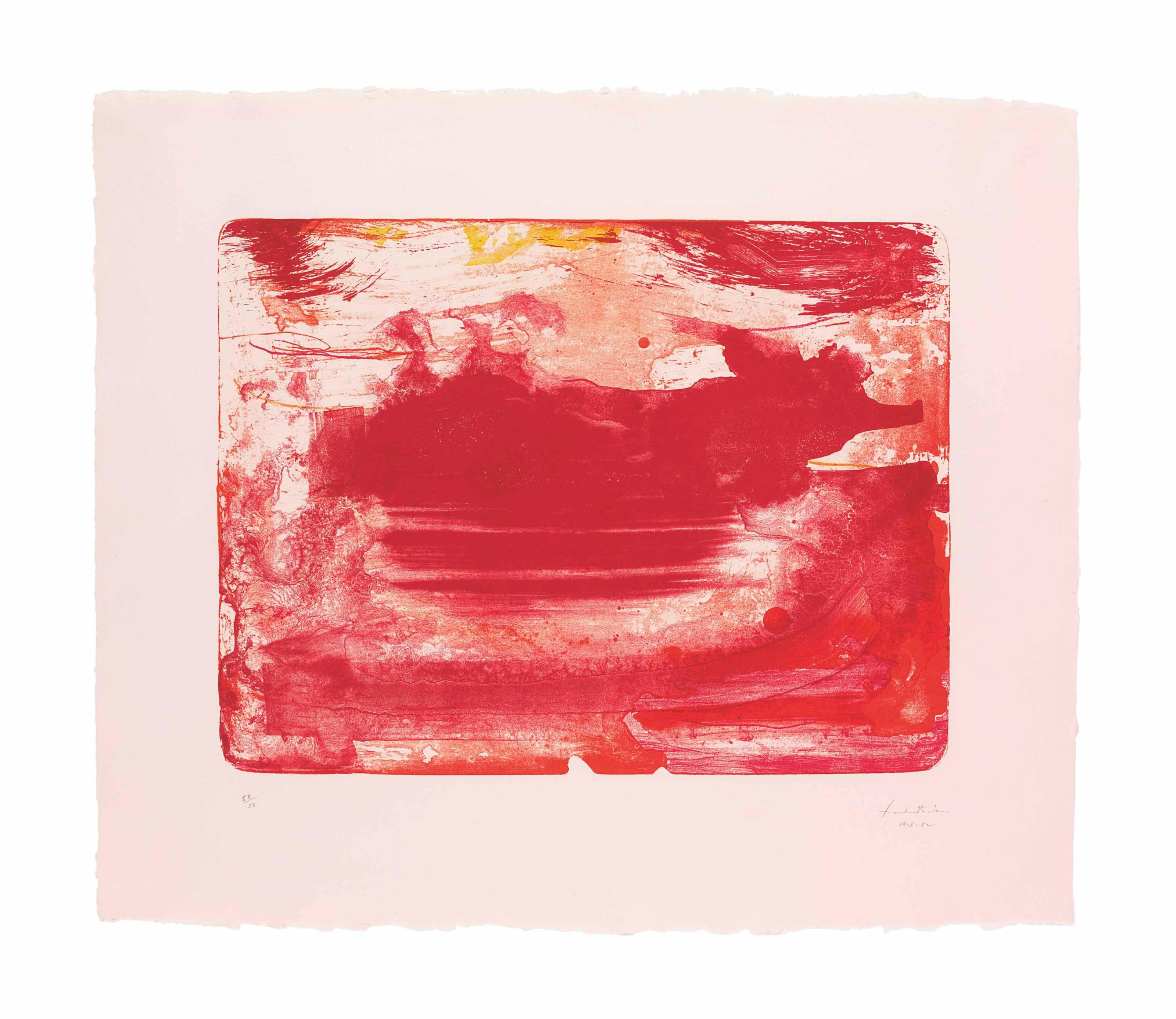 Helen Frankenthaler Abstract Print - The Red Sea