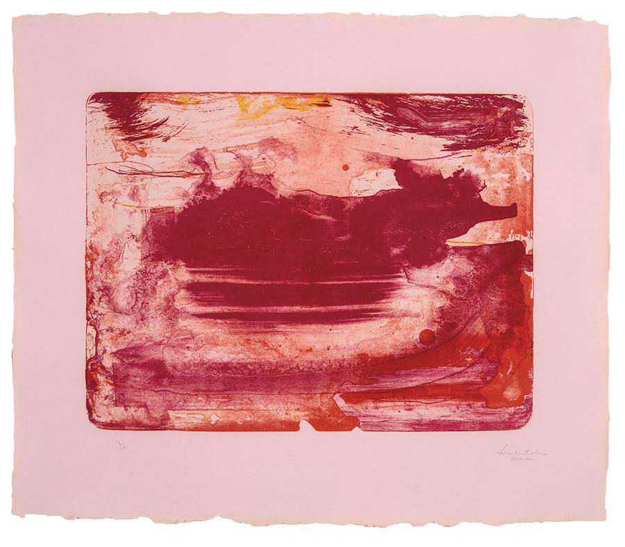 The Red Sea - Print by Helen Frankenthaler