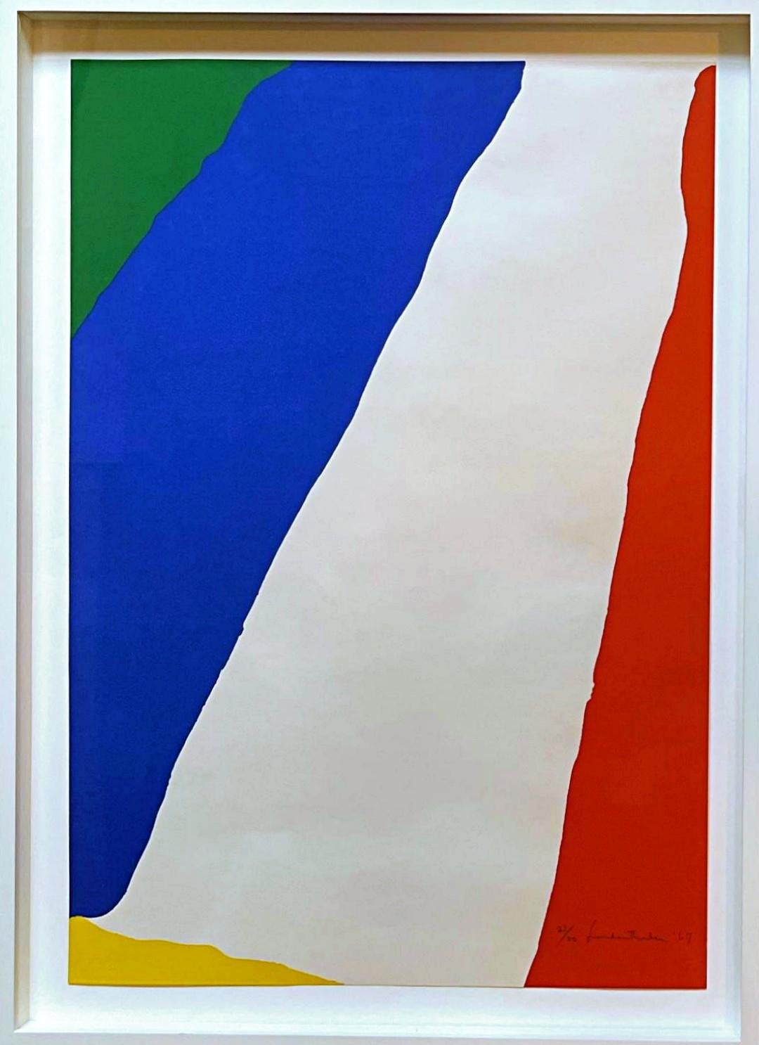 Helen Frankenthaler Abstract Print - Untitled Abstract Expressionist silkscreen (Harrison 11)