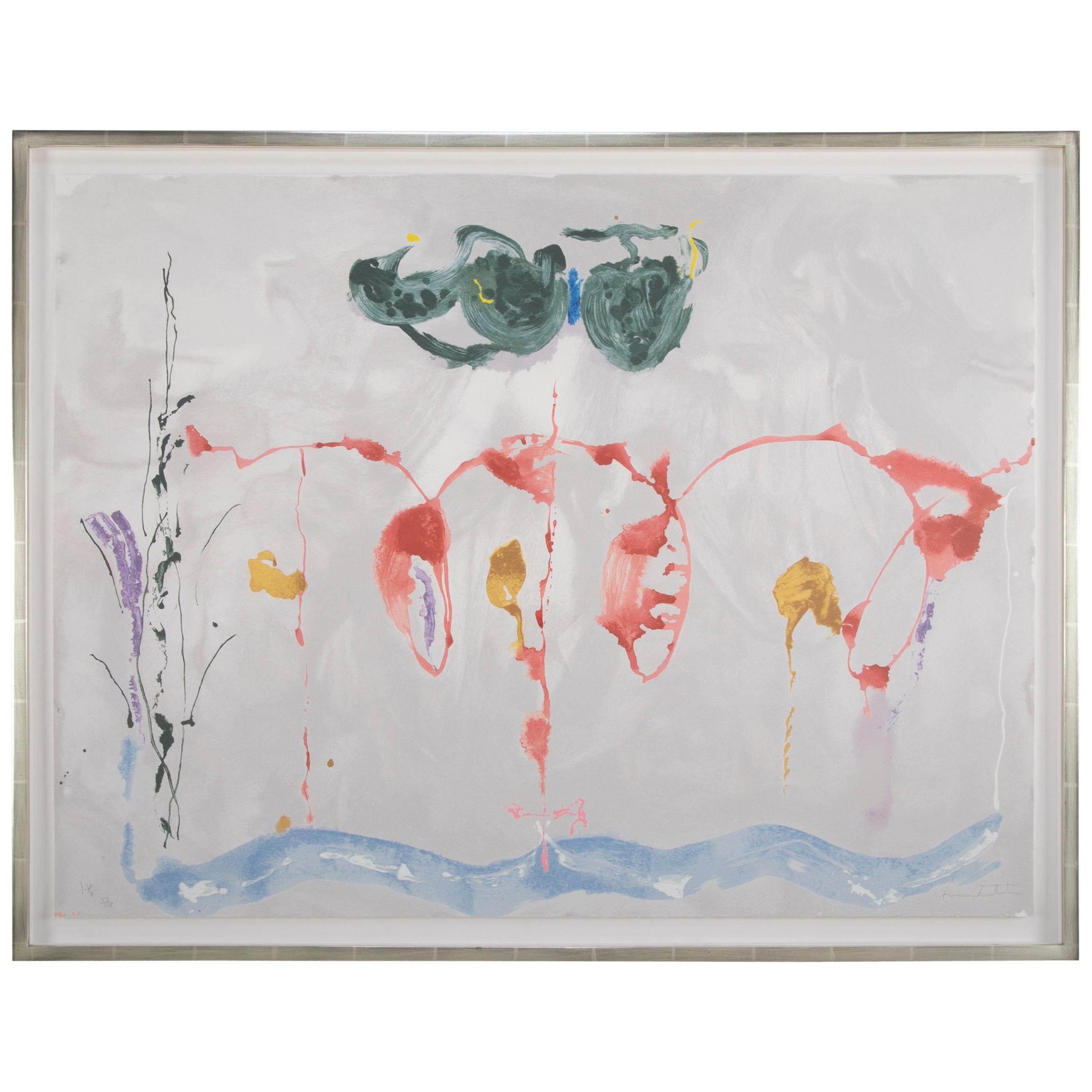 Helen Frankenthaler Screenprint Titled "Aerie"