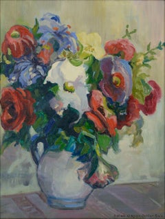 Spring Bouquet, Mid Century Floral Still-Life
