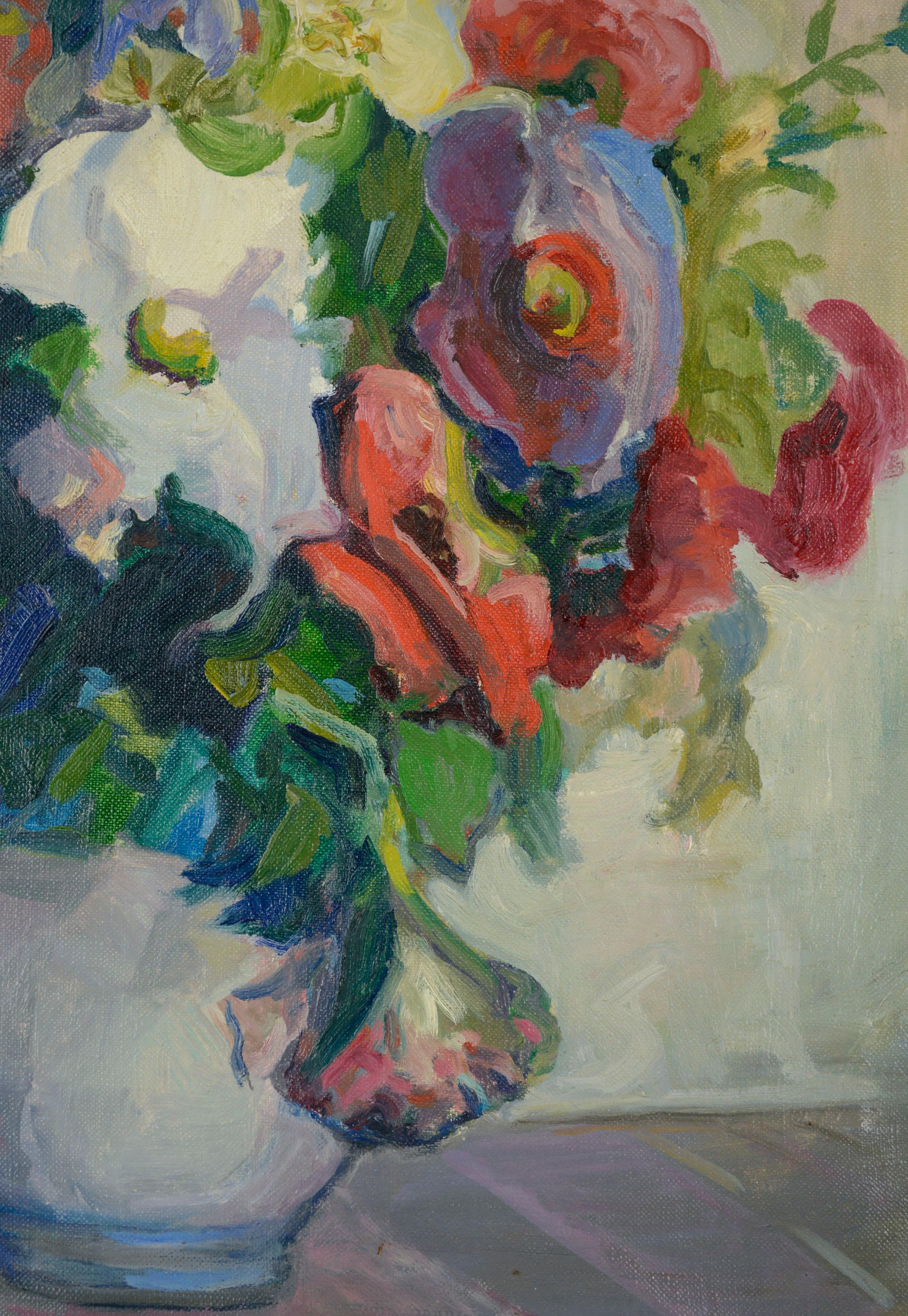 Spring Bouquet, Mid Century Floral Still-Life For Sale 1
