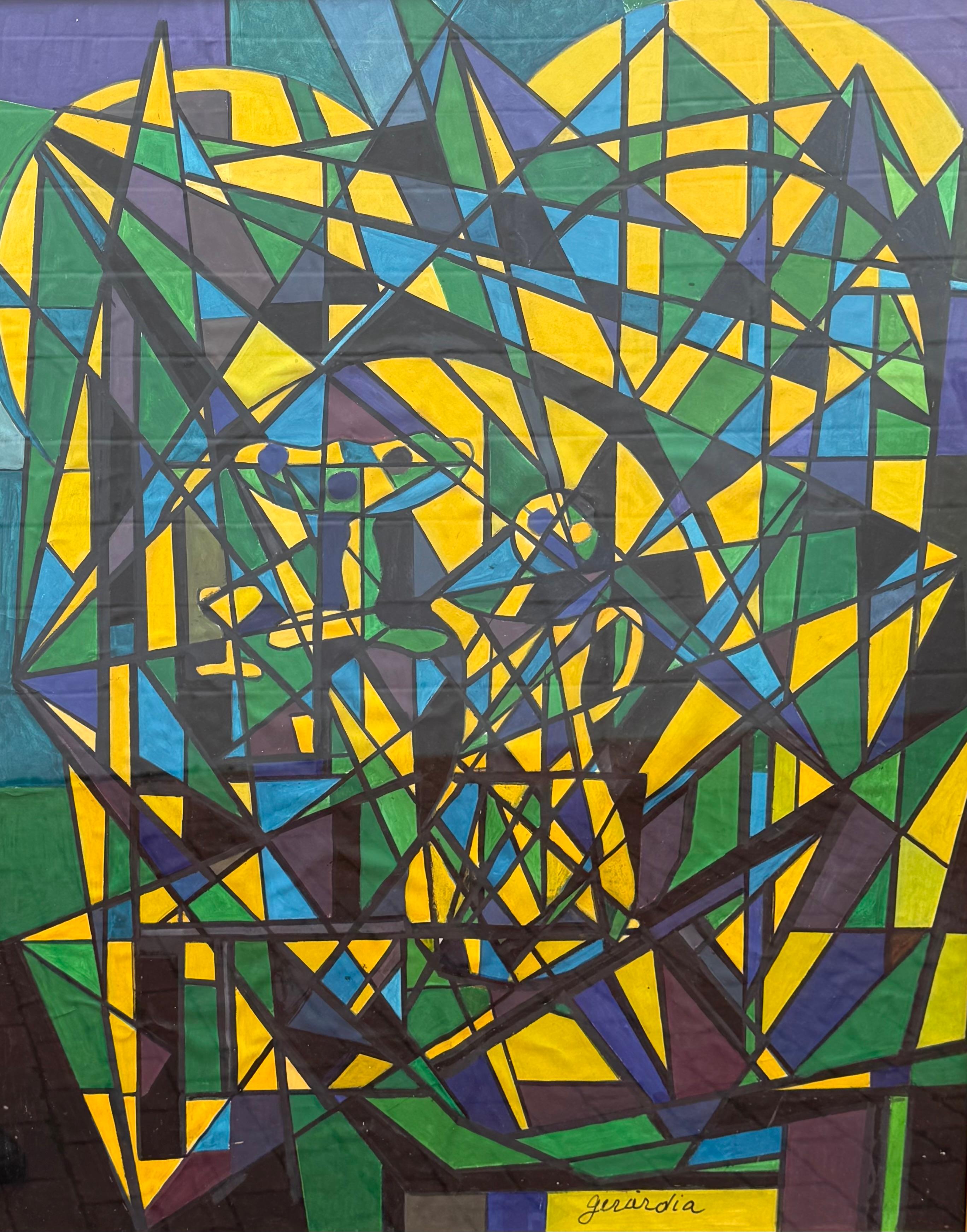 Helen Gerardia Abstract Painting - “Untitled Abstract”