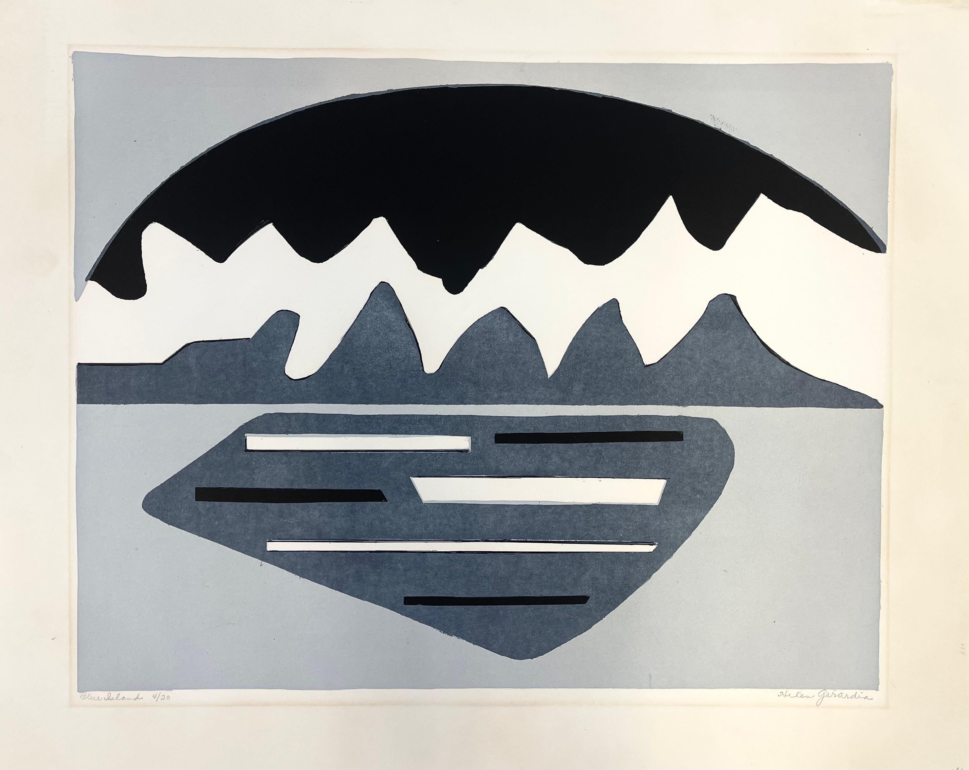 BLUE ISLAND - Print by Helen Gerardia