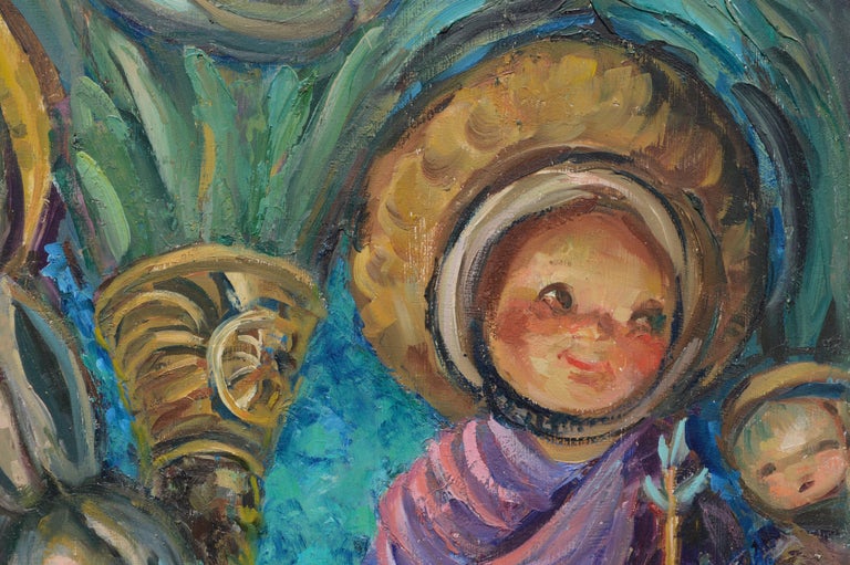 Information Siden undskyldning Helen Enoch Gleiforst - Mid Century Figurative Nativity Scene w Hummel  Figurines, Gloria in Excelsis Deo For Sale at 1stDibs