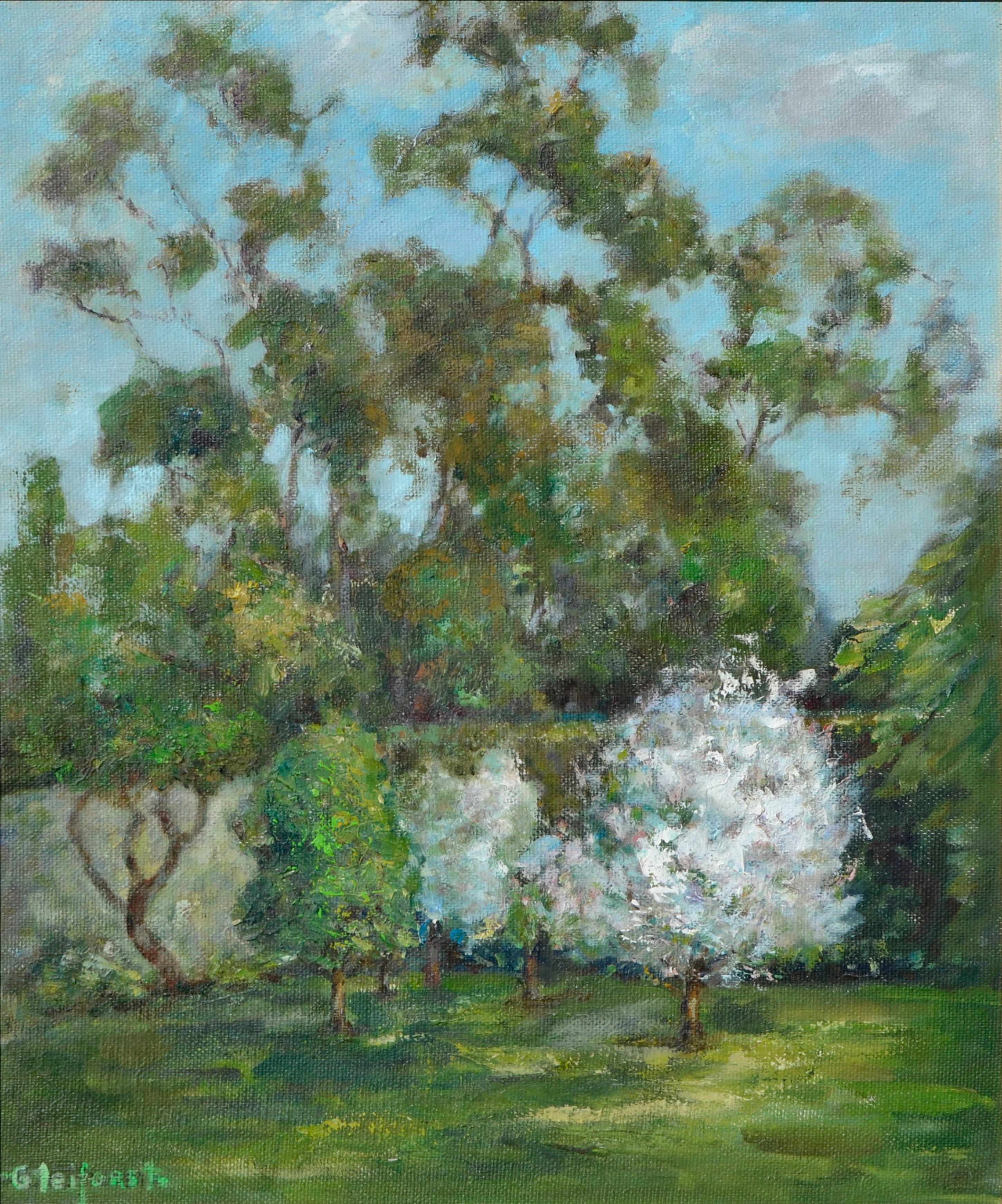 Trees in Spring - Painting by Helen Enoch Gleiforst