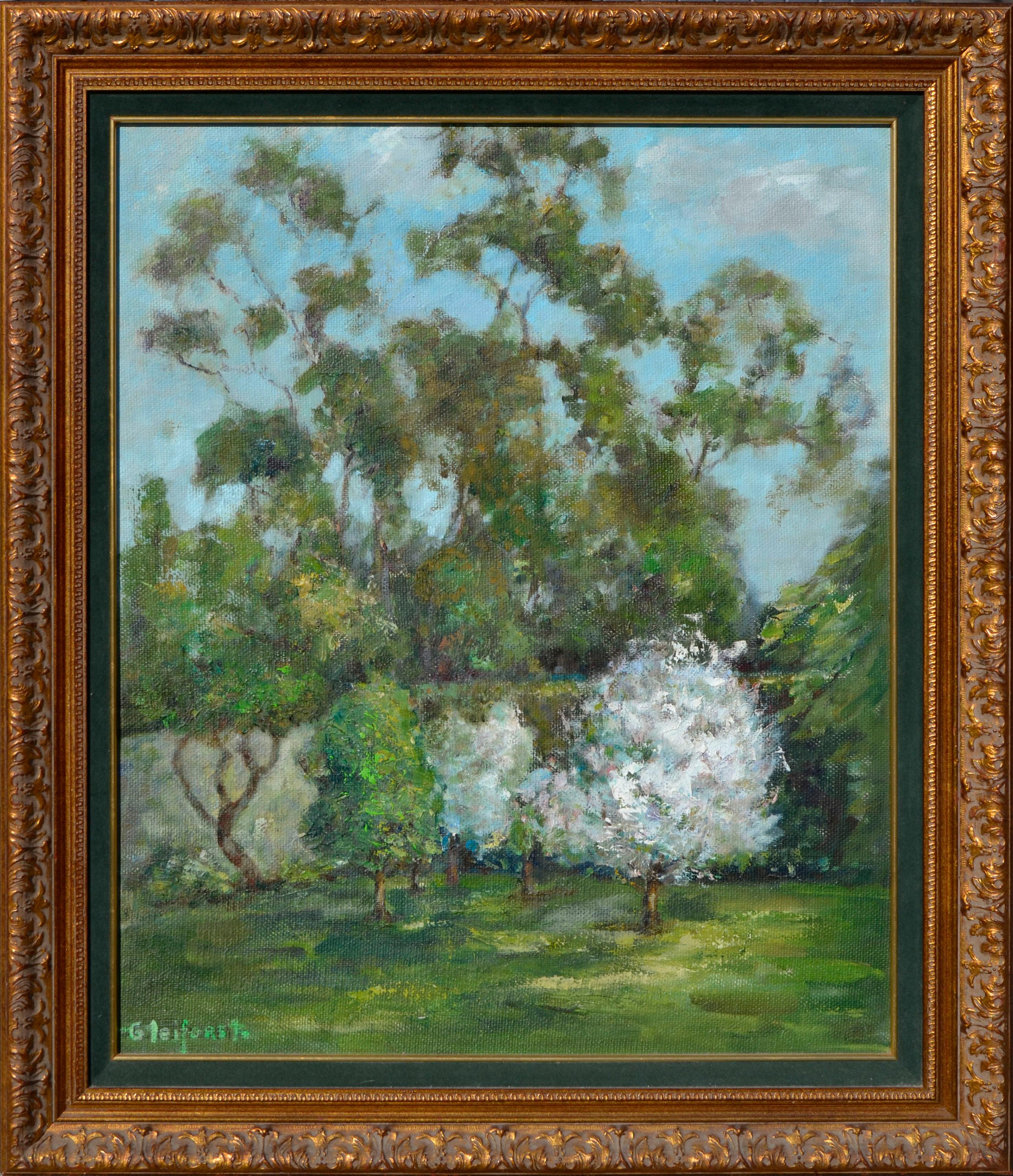 Helen Enoch Gleiforst Landscape Painting - Trees in Spring