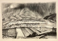 Helen Greene Blumenschein, Snow Storm (New Mexico), 1932-36, lithograph