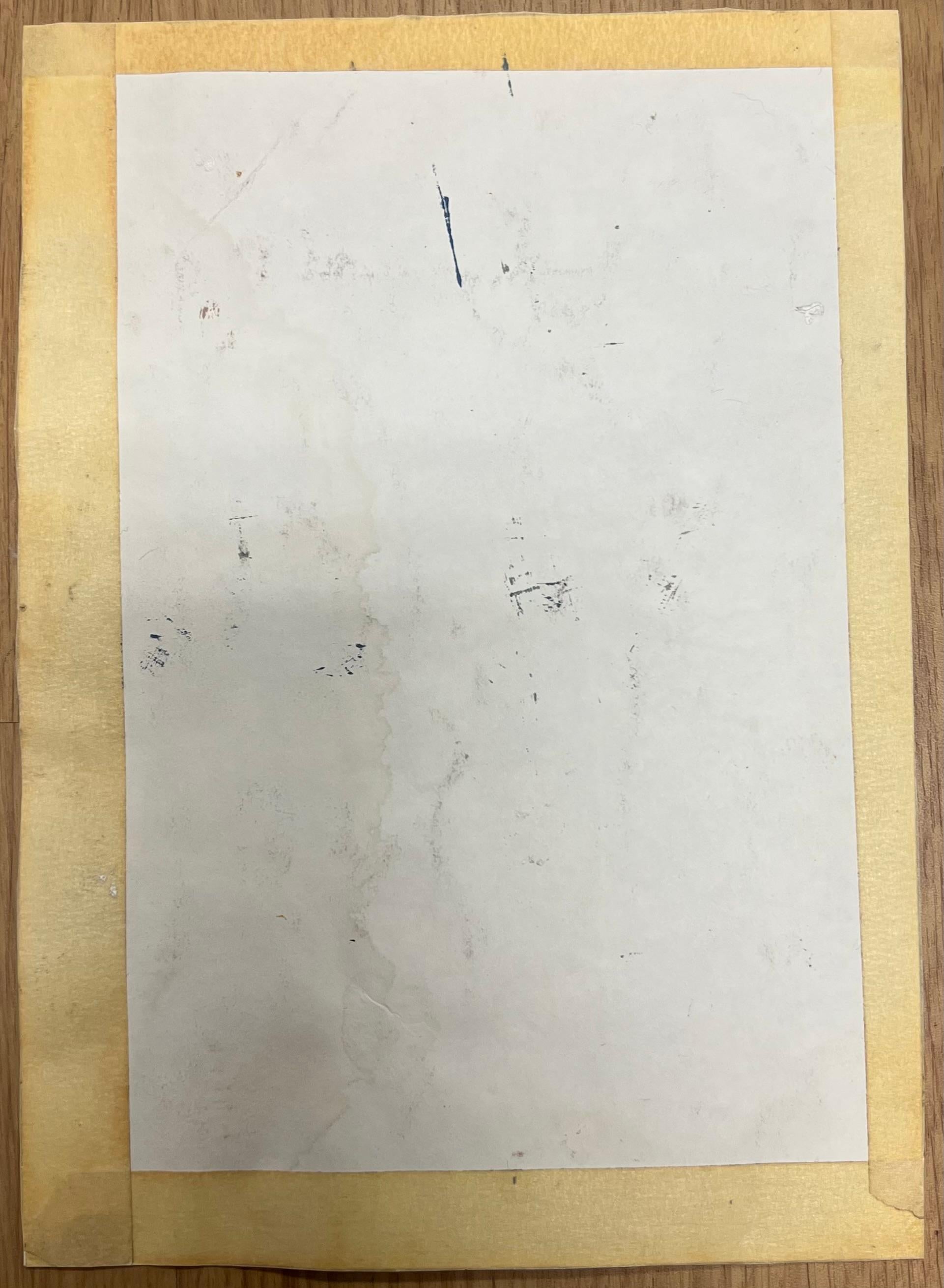 Der Küchentisch
von Helen Greenfield (Britin, 20. Jahrhundert) 
Gemälde auf Künstlerpapier, ungerahmt
Künstlerpapier: 10,5 x 7,5 Zoll
Zustand: insgesamt sehr gut
Provenienz: Alle Gemälde, die wir von diesem Künstler besitzen, stammen aus seinem