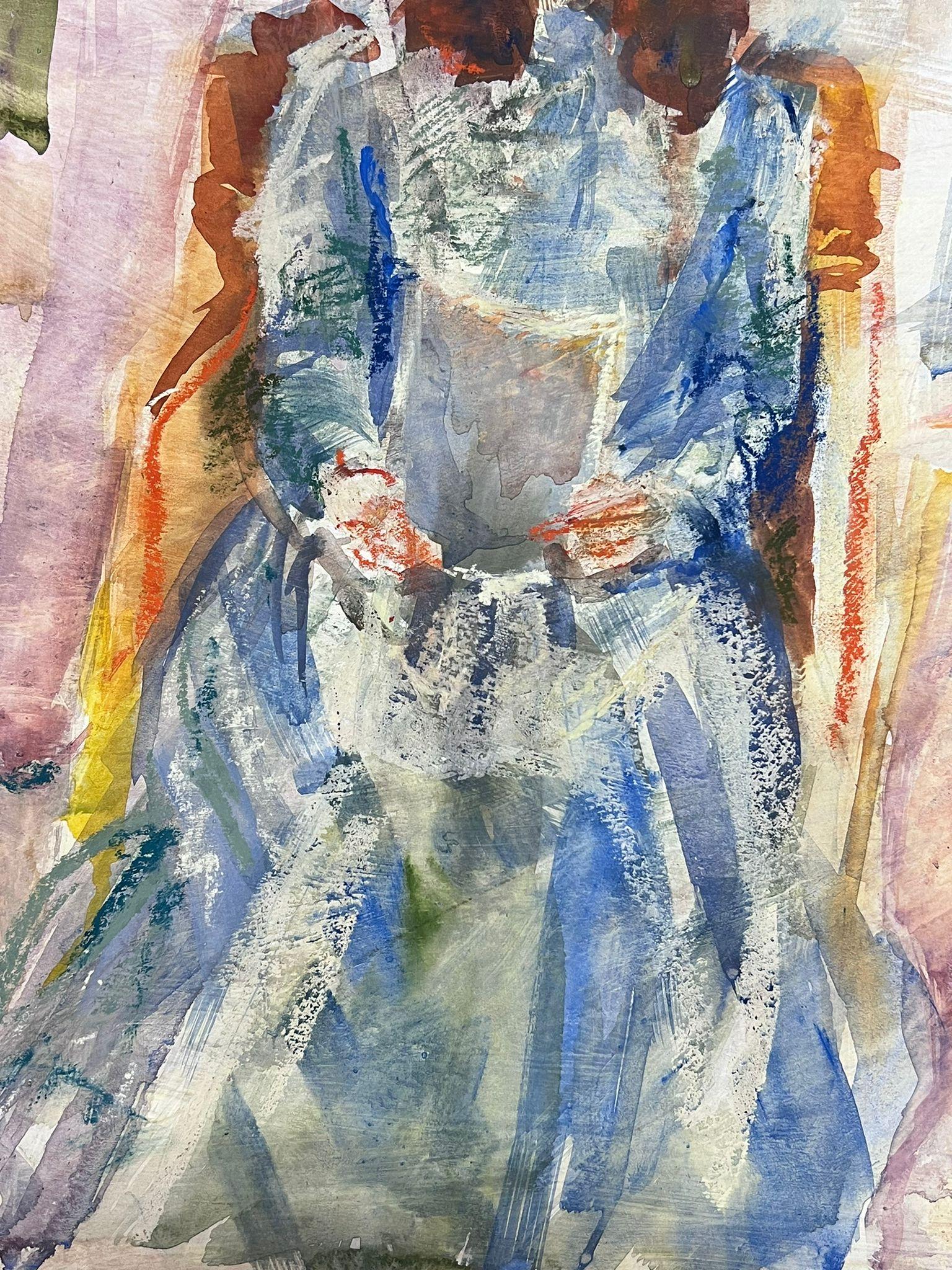 Lady Reading
by Helen Greenfield (British 20th century)
watercolour painting on thin board, unframed
painting : 14.75 x 16 inches
condition: overall very good
provenance: all the paintings we have by this artist have come from their studio sale in