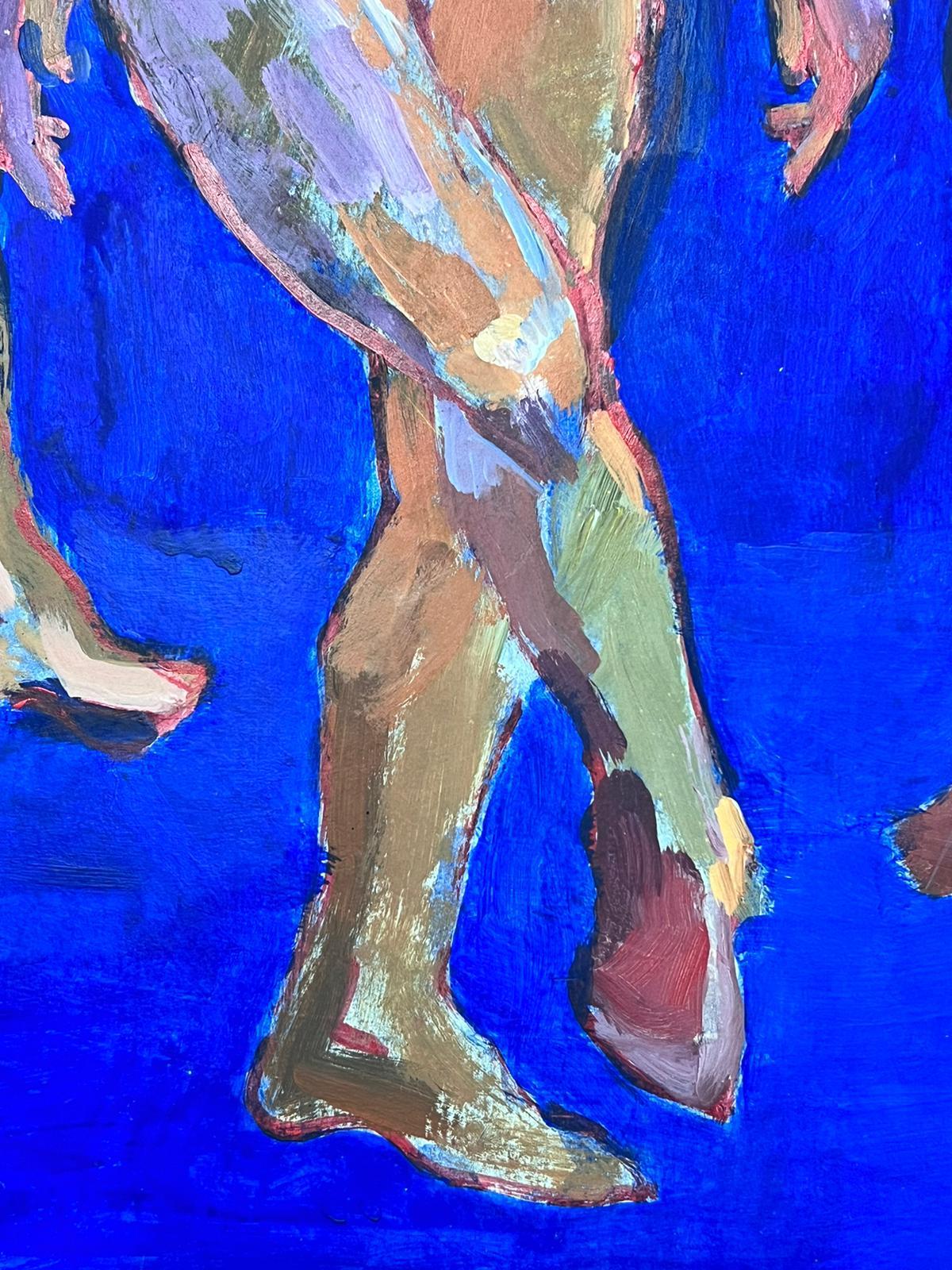 Trois femmes nues Grande peinture à l'huile contemporaine moderniste britannique en vente 4