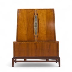 Helen Hobey Baker Mid Century Walnut Highboy Dresser