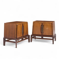 Helen Hobey Baker Mid Century Walnut Nightstands - Pair
