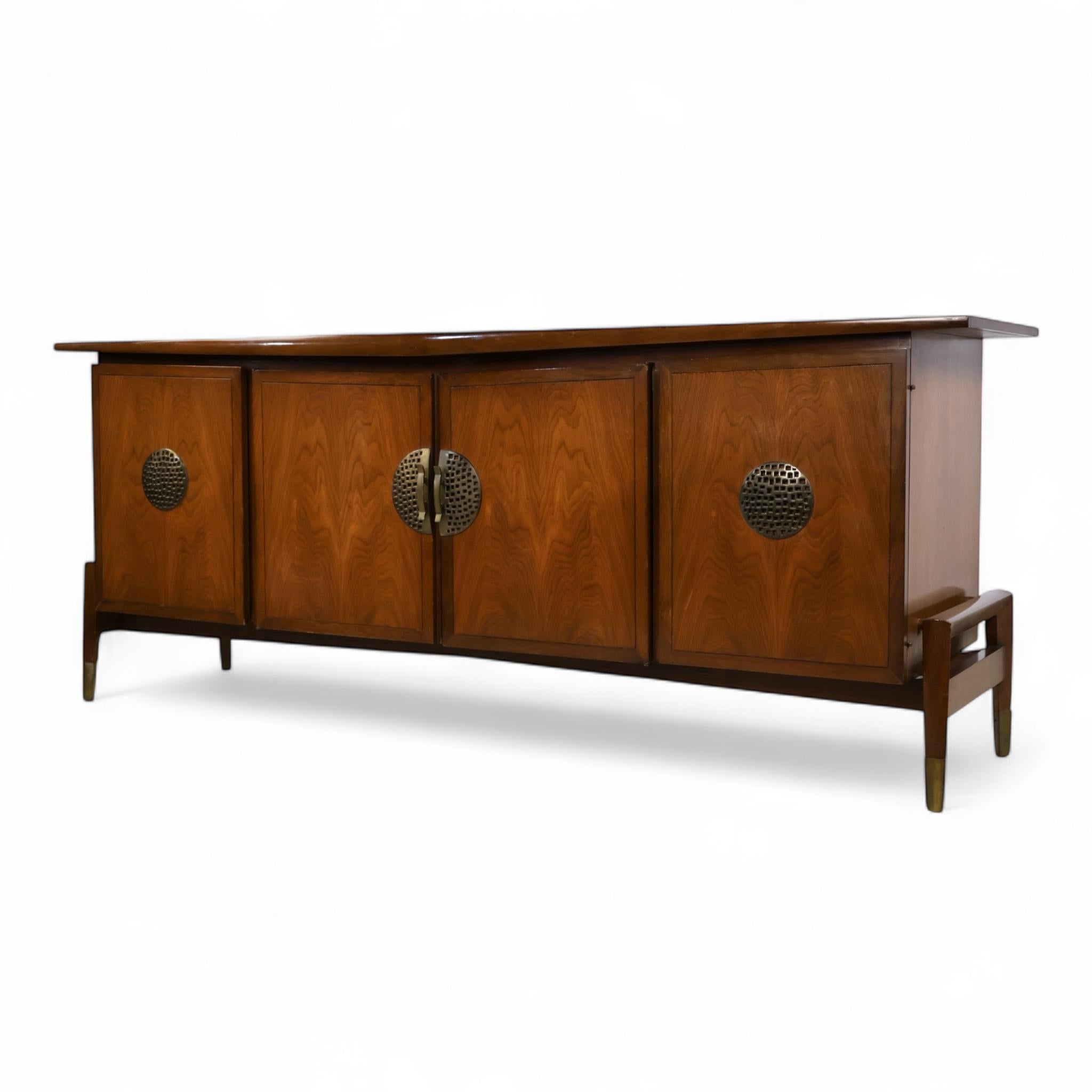 Mid-20th Century Helen Hobey Baker Vintage Mid Century Modern 9 Drawer Lowboy Dresser c. 1960s For Sale