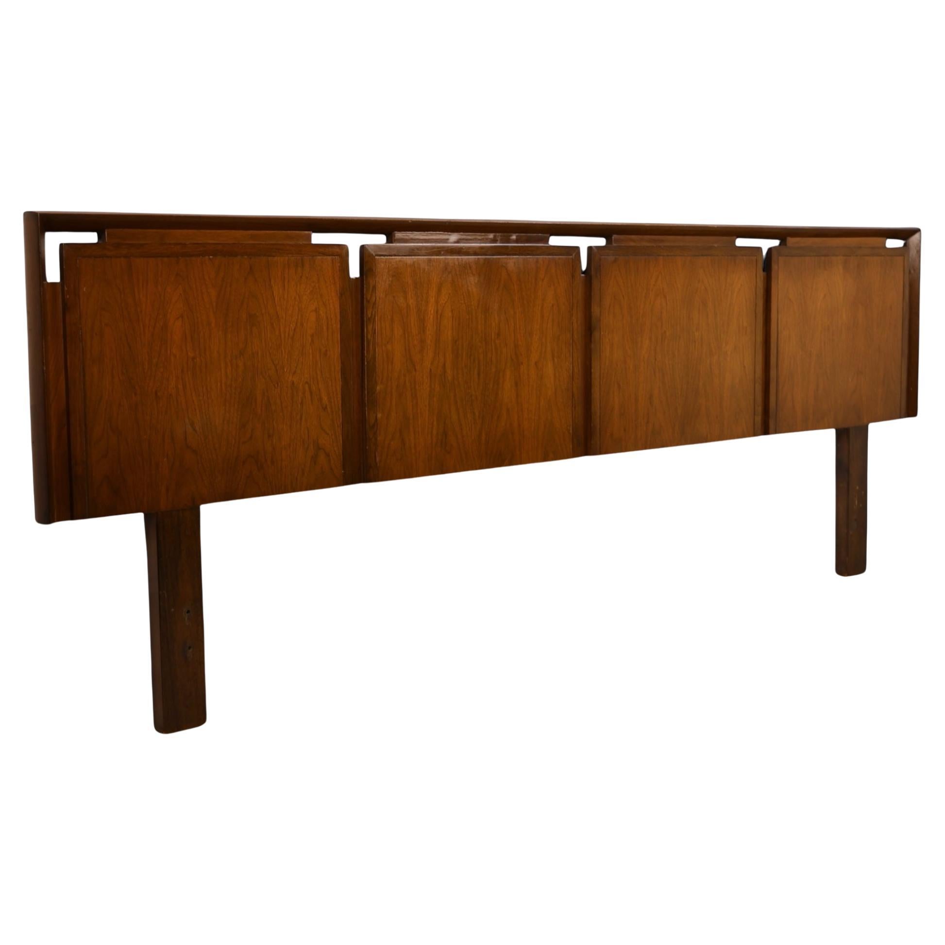 Helen Hobey Baker Vintage Mid Century Modern King Size Headboard c. 1960s