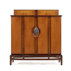 Helen Hobey for Baker Mid Century Walnut Highboy Dresser