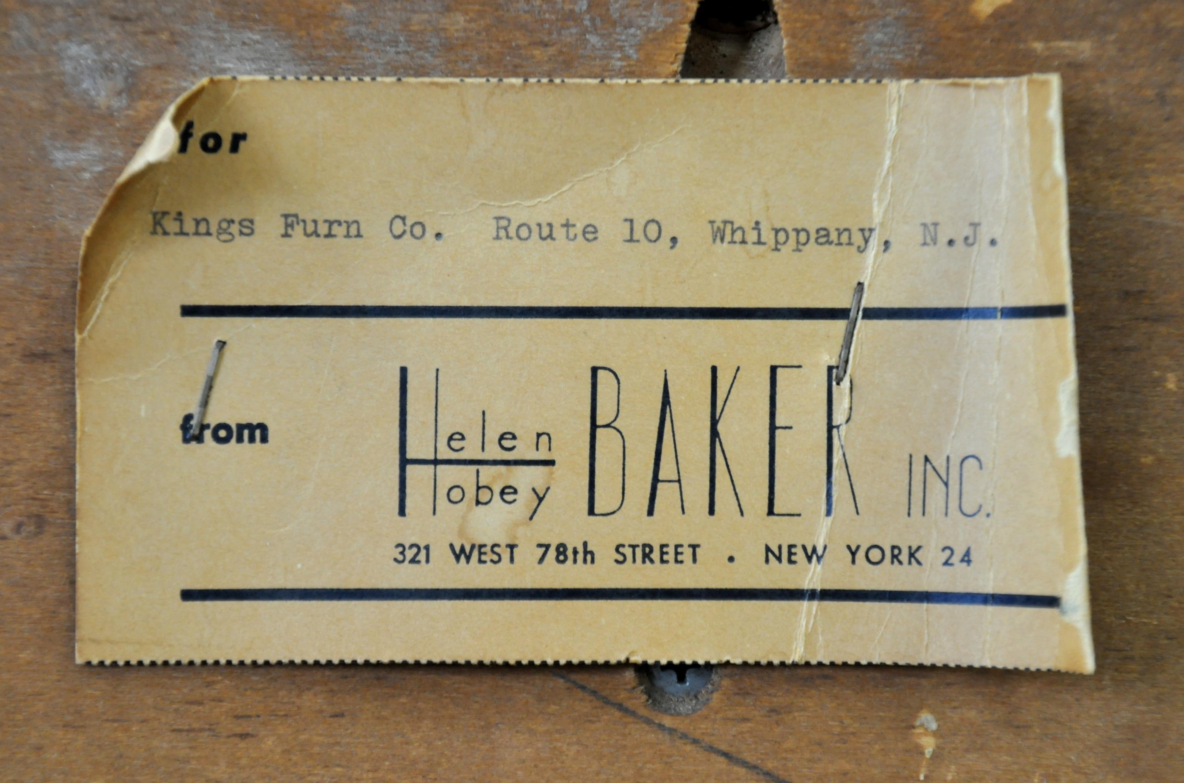 Mid-20th Century Helen Hobey for Baker Walnut and Burl King Size Headboard
