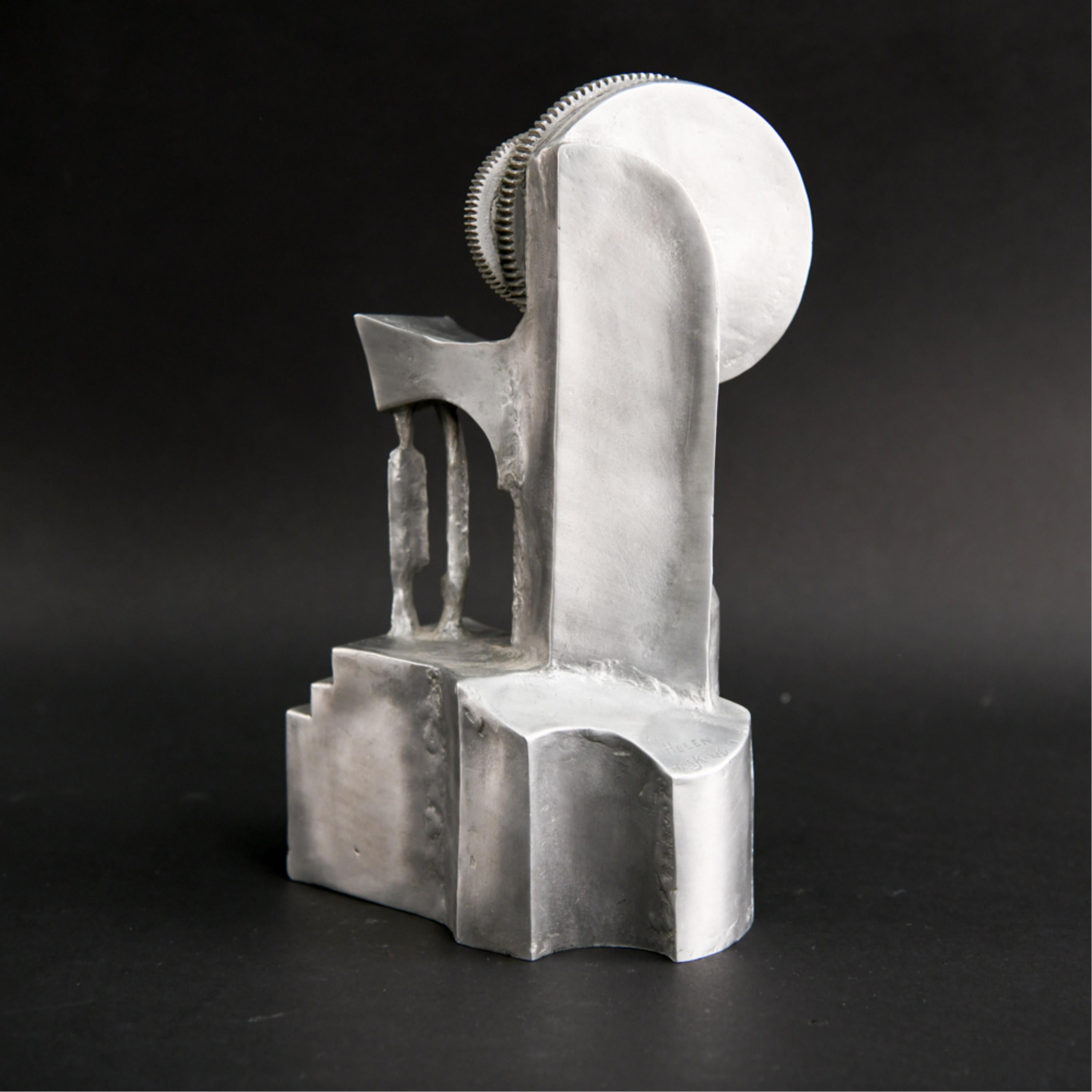 Helen Hosking 1980 Aluminium Machine Age Sculpture In Good Condition In Norwalk, CT
