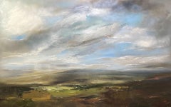 At Peace by Helen Howells, Landscape painting, Horizon, Rambling