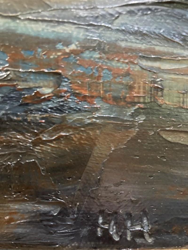 Breaking Cloud Over Cliffs, Original painting, Welsh coast, Seascape For Sale 1