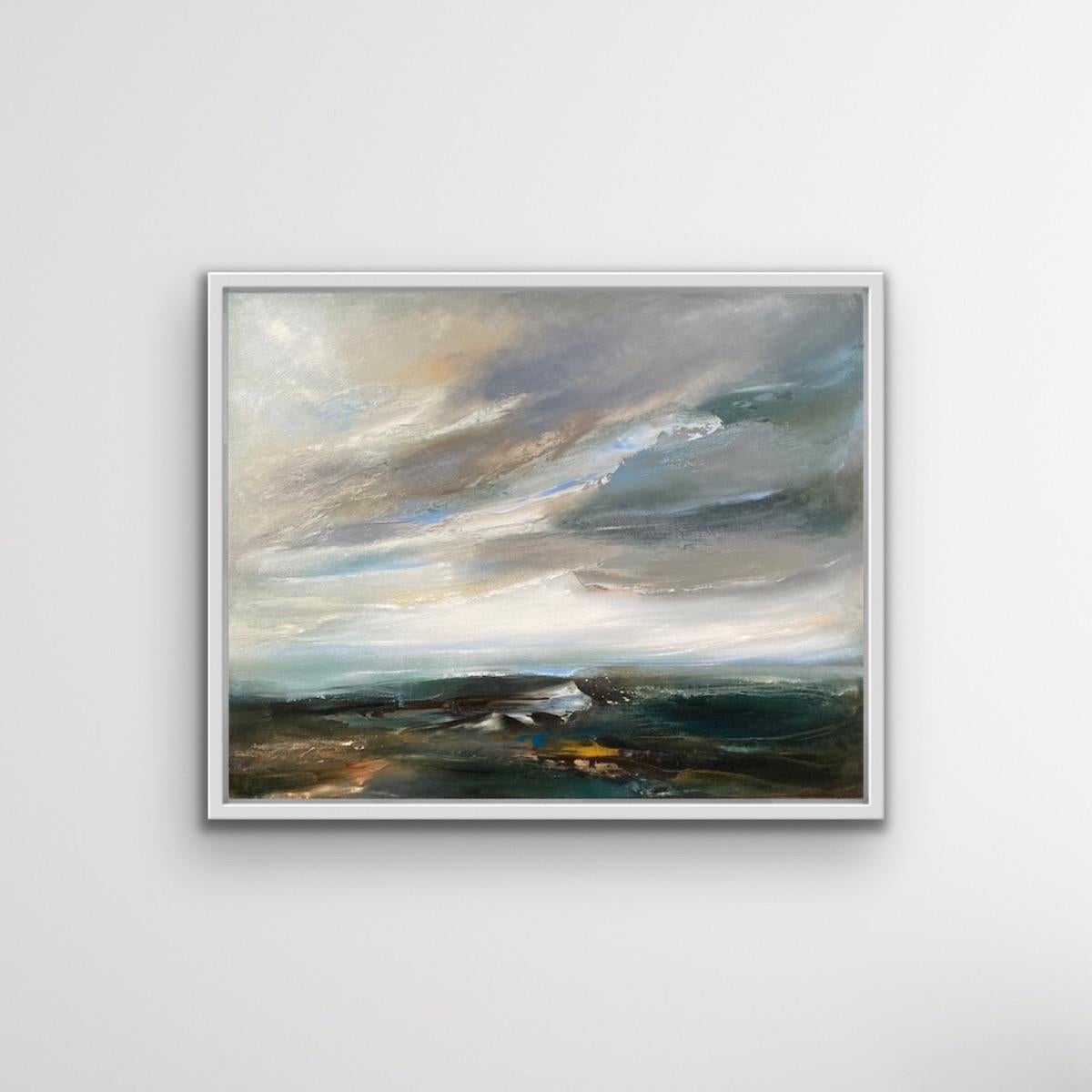Cambios en la costa, Helen Howells, Pintura contemporánea de paisajes, Arte de paisajes marinos en venta 2