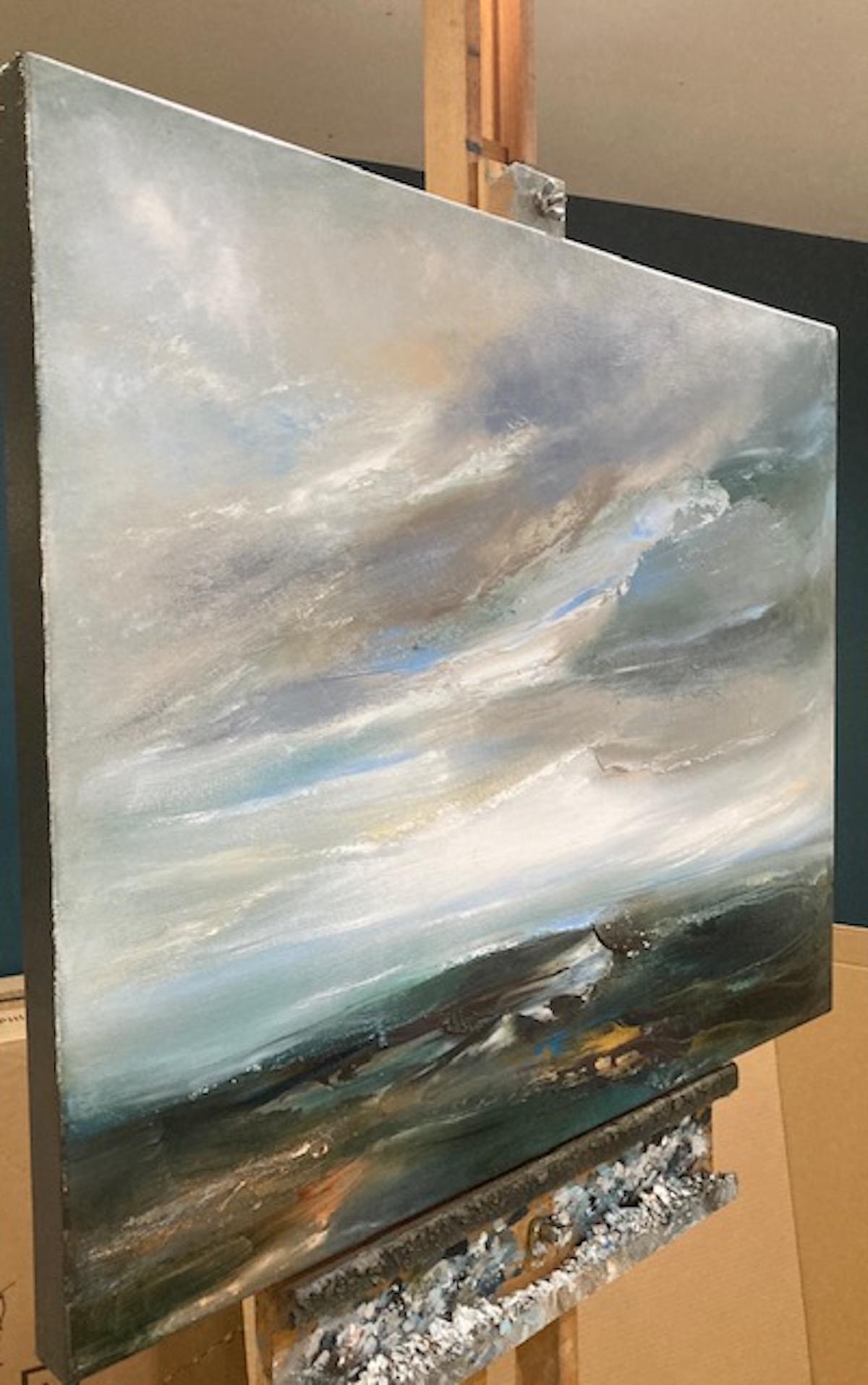 Coastal Shifting Light by Helen Howells [2022]
original and hand signed by the artist 
Oil on Canvas
Image size: H:61 cm x W:76 cm
Complete Size of Unframed Work: H:61 cm x W:76 cm x D:3.5cm
Sold Unframed
Please note that insitu images are purely an