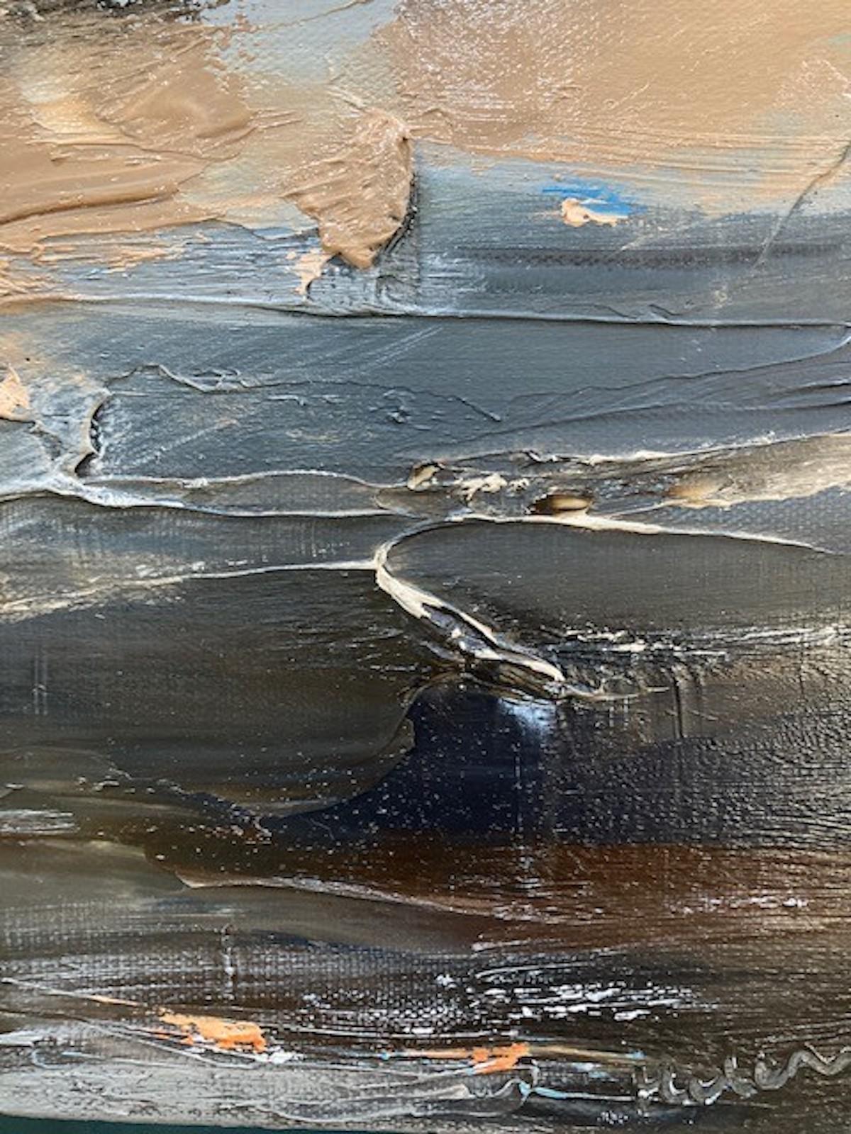 Nuages Fallstreak, peinture originale, paysage, paysage ciel, art abstrait en vente 1