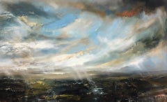 Helen Howells, A Call Across The Valley, Landscape Art, Affordable Art