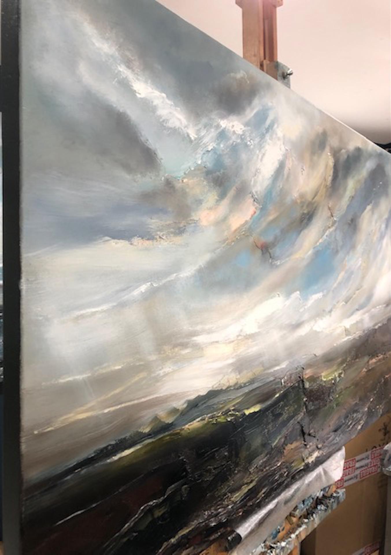 Helen Howells, An Easterly Wind Across the Valley, Contemporary Landscape Art For Sale 3