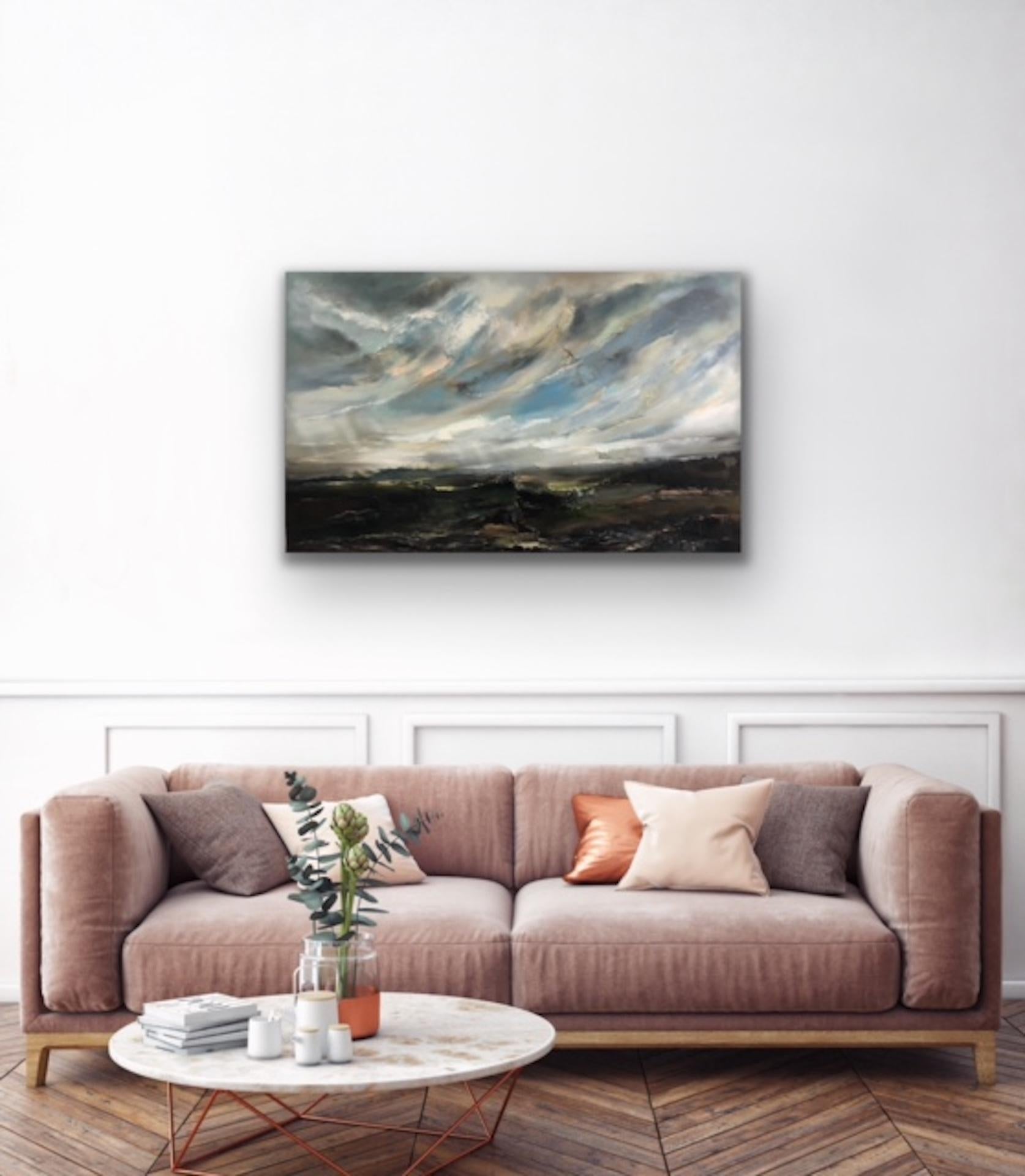 Helen Howells, An Easterly Wind Across the Valley, Contemporary Landscape Art For Sale 6