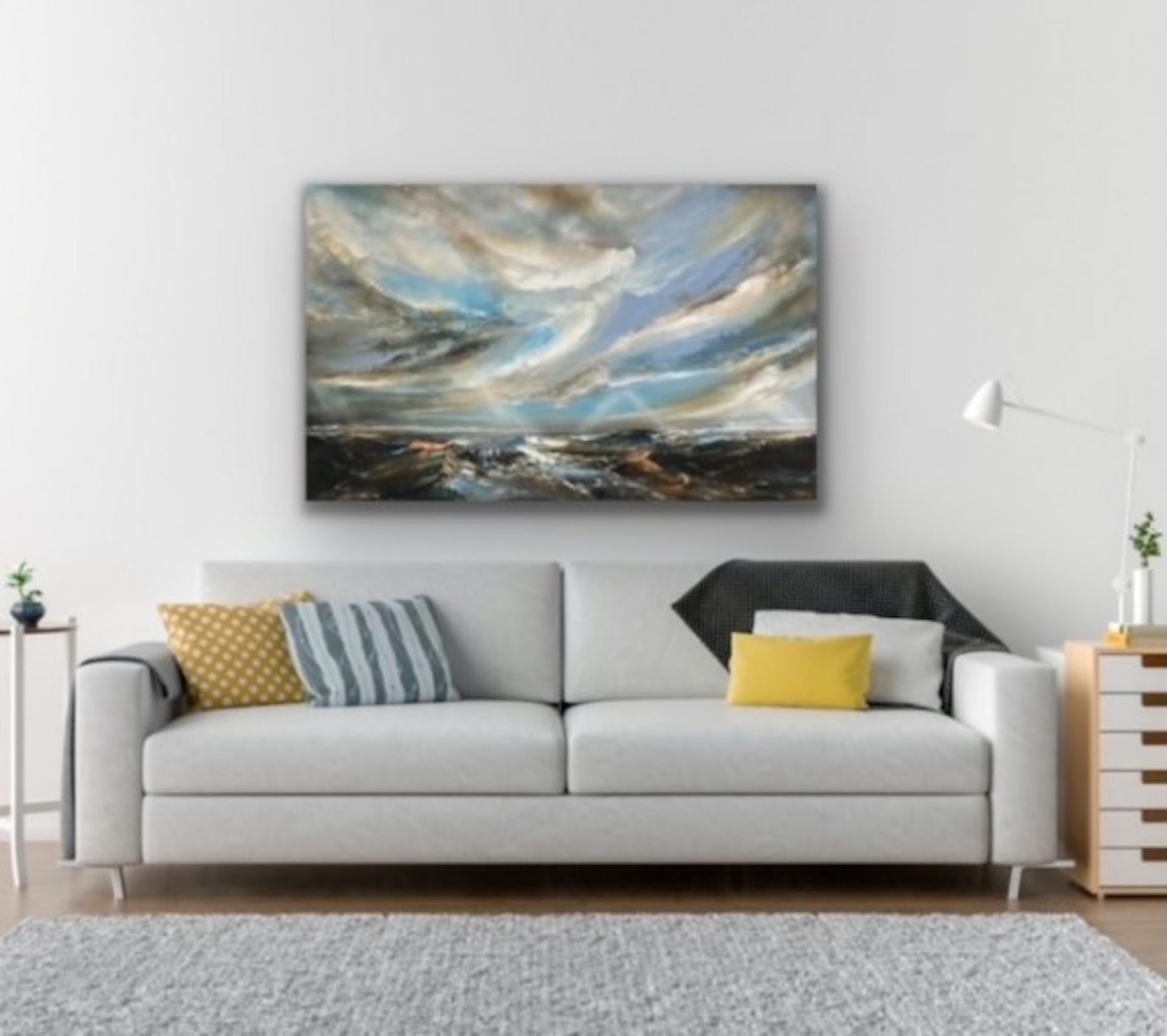 Helen Howells, Half Tide, peinture originale de paysage marin, Art contemporain en vente 4