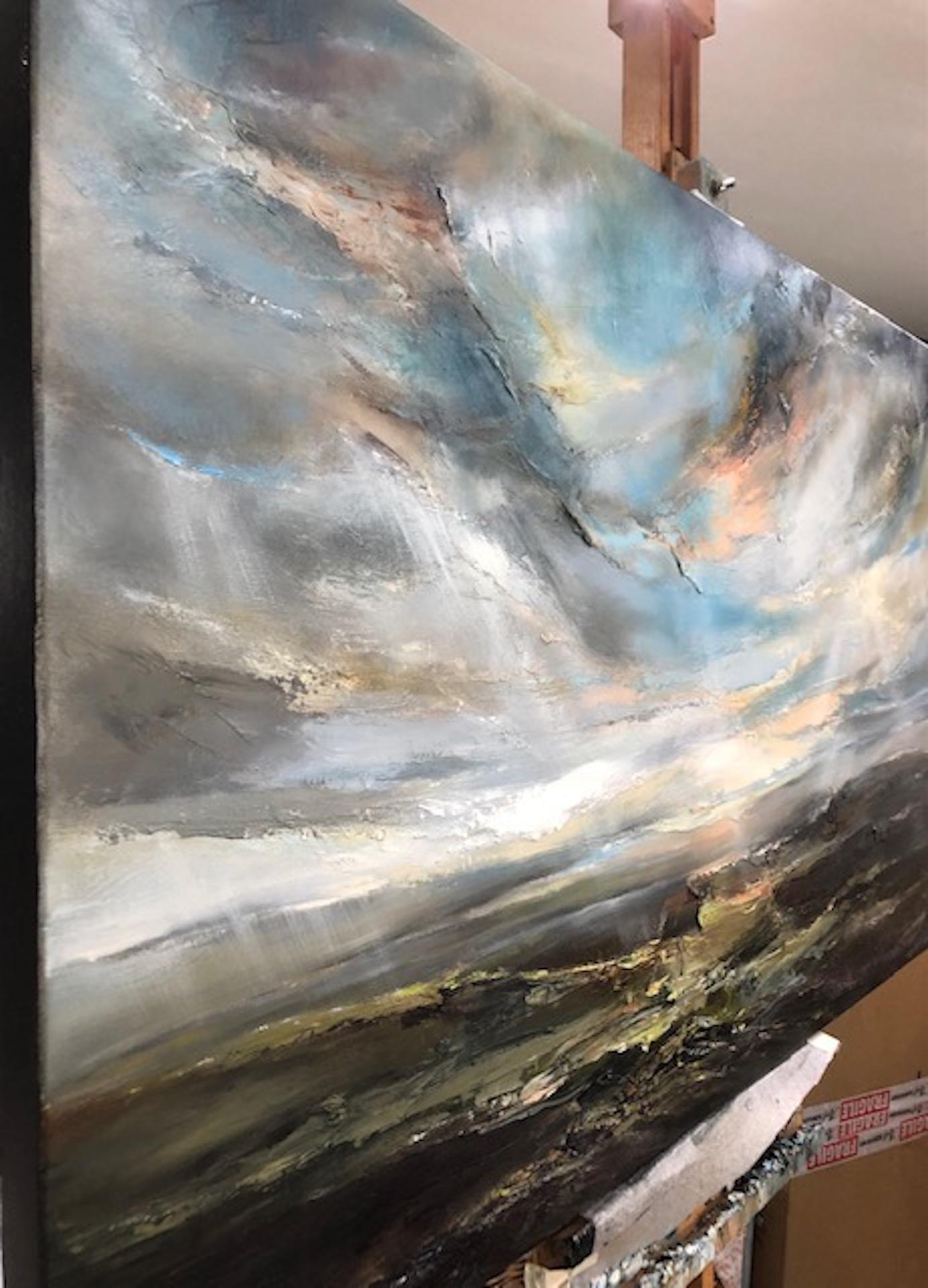 Helen Howells. Peinture de paysage originale Morning Walk, Art contemporain en vente 4