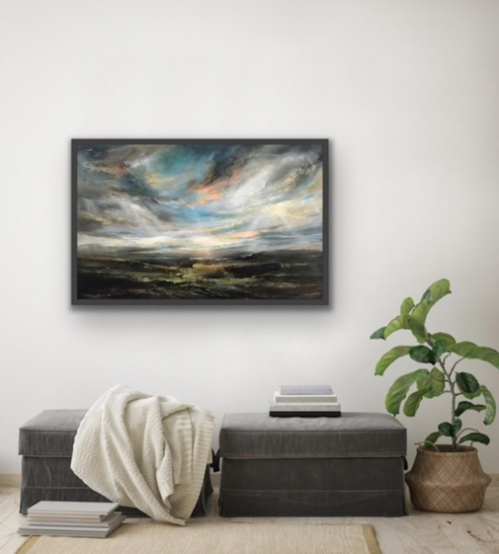 Helen Howells. Peinture de paysage originale Morning Walk, Art contemporain en vente 6