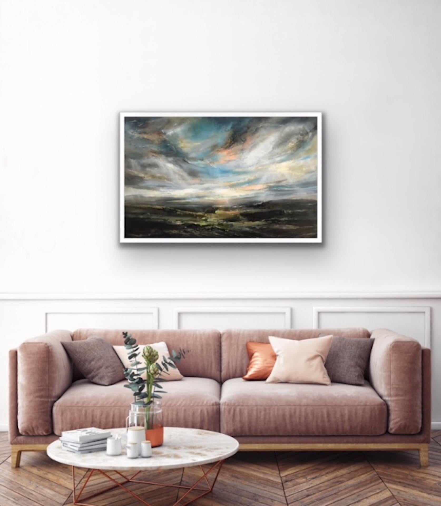 Helen Howells. Peinture de paysage originale Morning Walk, Art contemporain en vente 7