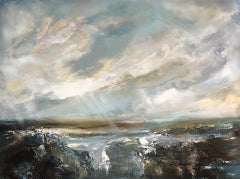 Helen Howells, Seaboard, peinture originale de paysage marin, Art contemporain
