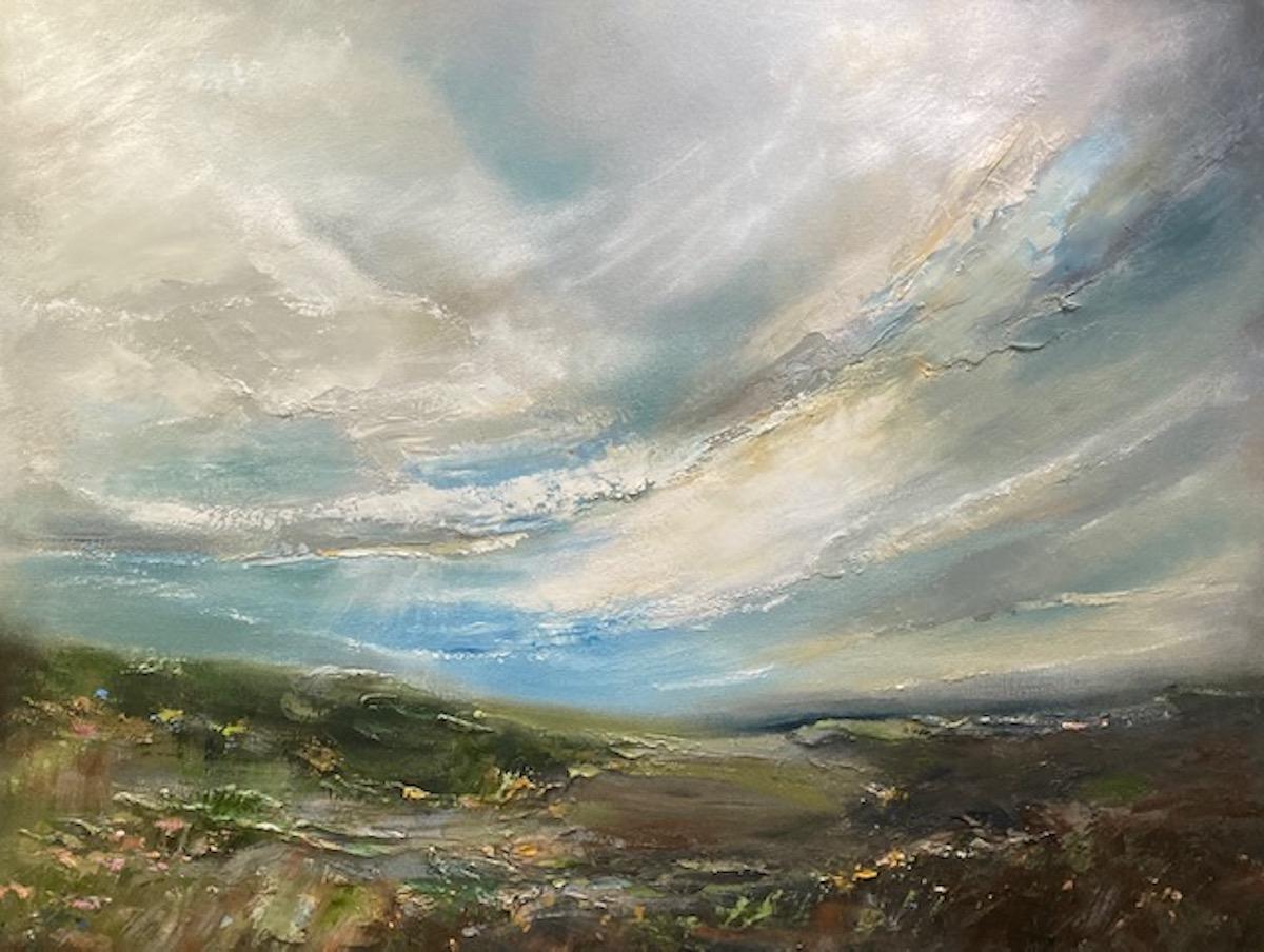 Memories of a Hill Walk, Helen Howells, Original painting, Landscape art For Sale 6