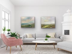 Summers Peak & Late Spring Walk, Diptychon, Originalgemälde, Landschaft