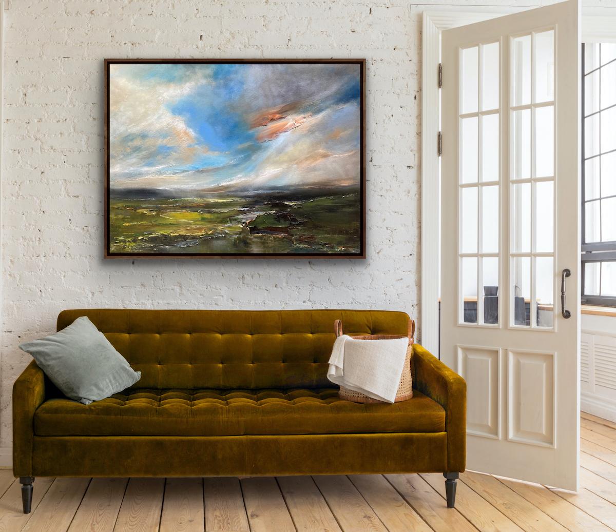 Sunday's Bimble, Helen Howells, Arte paisajístico, Óleo sobre lienzo, Arte del Impasto en venta 1