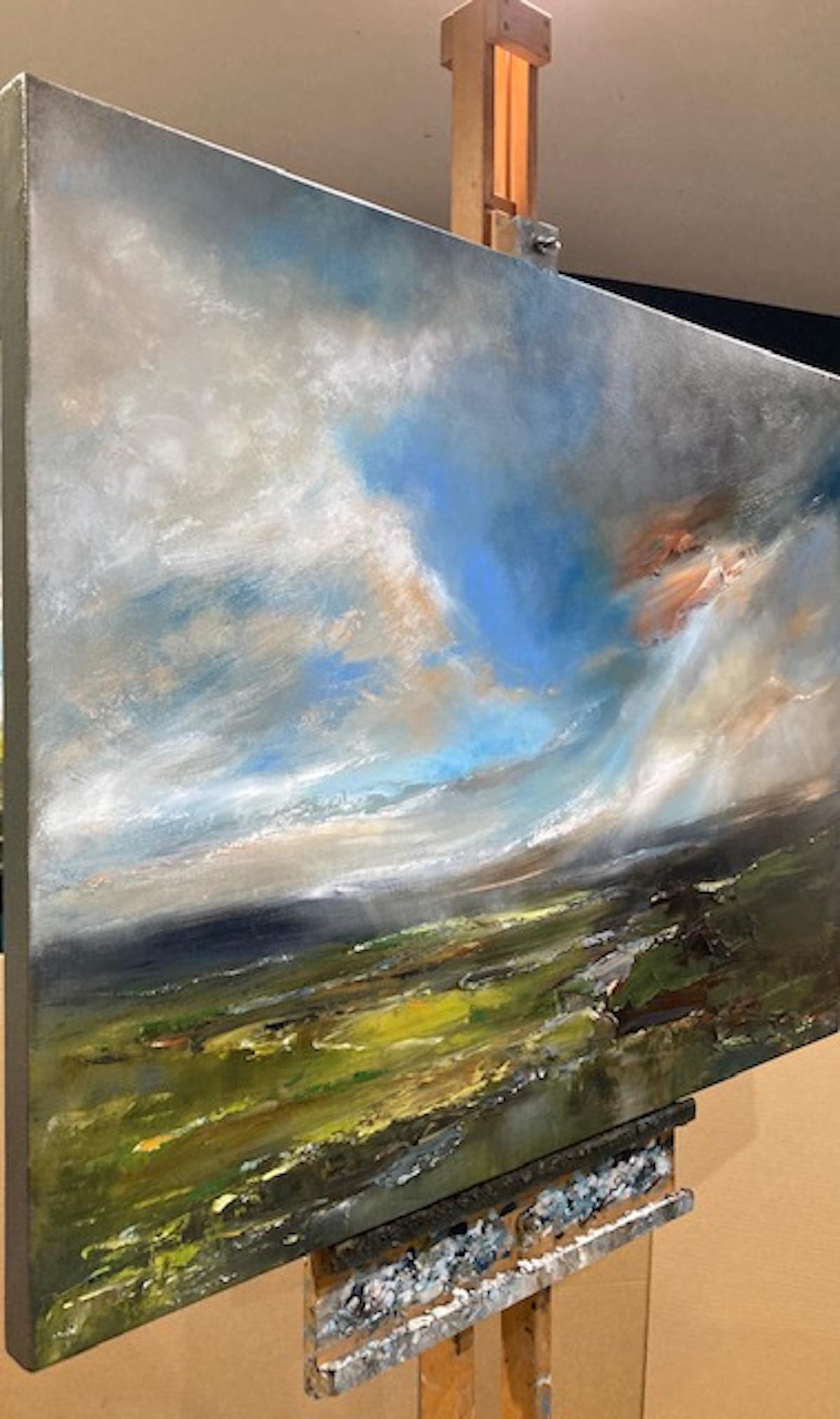 Sunday's Bimble, Helen Howells, Arte paisajístico, Óleo sobre lienzo, Arte del Impasto en venta 3