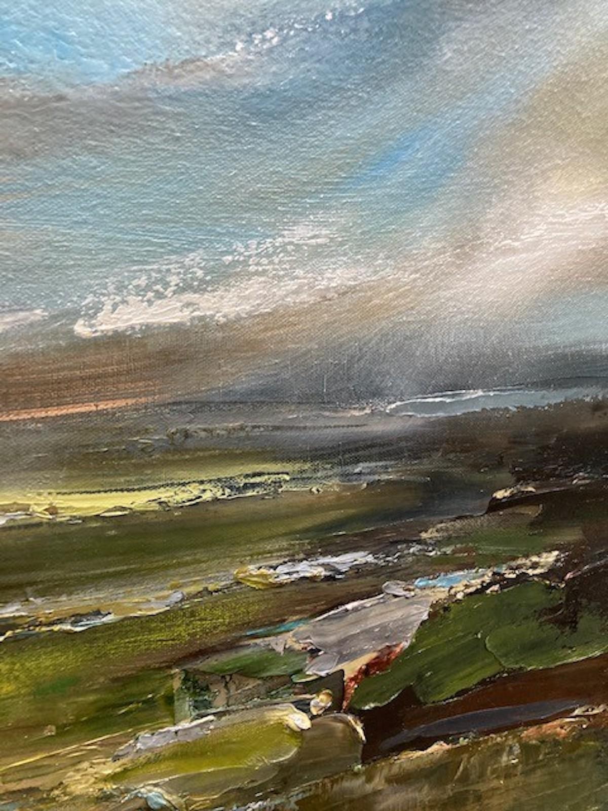 Sunday's Bimble, Helen Howells, Arte paisajístico, Óleo sobre lienzo, Arte del Impasto en venta 5