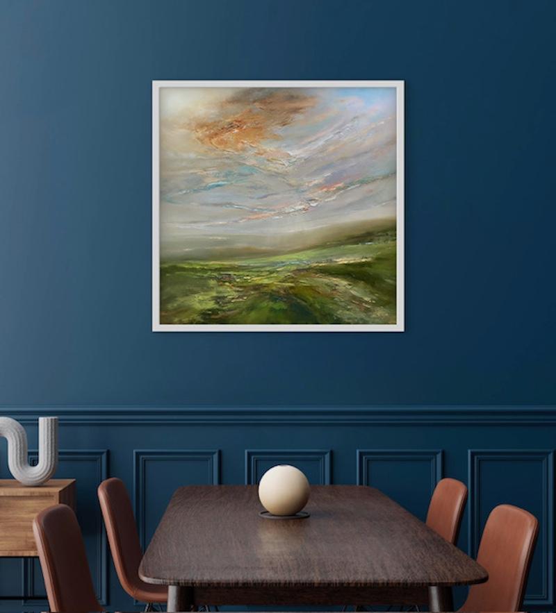 Sweet Breath of Autumn, Originalgemälde, Landschaft, Ölgemälde, zeitgenössisch (Impressionismus), Painting, von Helen Howells