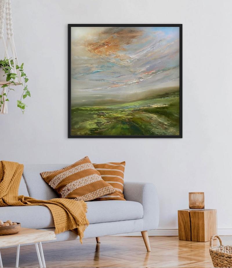 Sweet Breath of Autumn, Originalgemälde, Landschaft, Ölgemälde, zeitgenössisch im Angebot 4