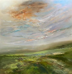 Sweet Breath of Autumn, original painting, landscape, oil painting, contemporary