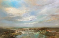 The Crossing & Mountain Ridge, diptych, landscape, original painting